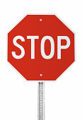 Stop Sign with clipping path