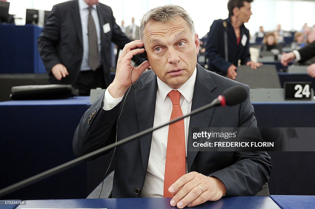 FRANCE-EU-PARLIAMENT-ORBAN