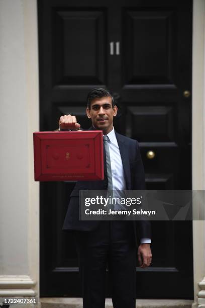 Rishi Sunak Outside No11 Downing Street Today Before Announcing His Budget In The Commons. .The Chancellor Unveiled His Vision For Post-Pandemic...