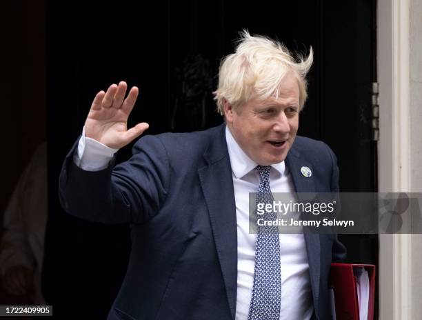 Boris Johnson Leaving Downing Street Before Rishi Sunak'S Budget Announcement. .The Chancellor Unveiled His Vision For Post-Pandemic Britain,...