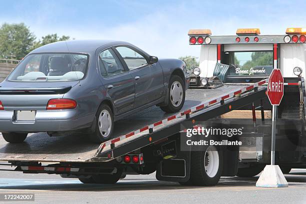 tow truck - towing stock pictures, royalty-free photos & images
