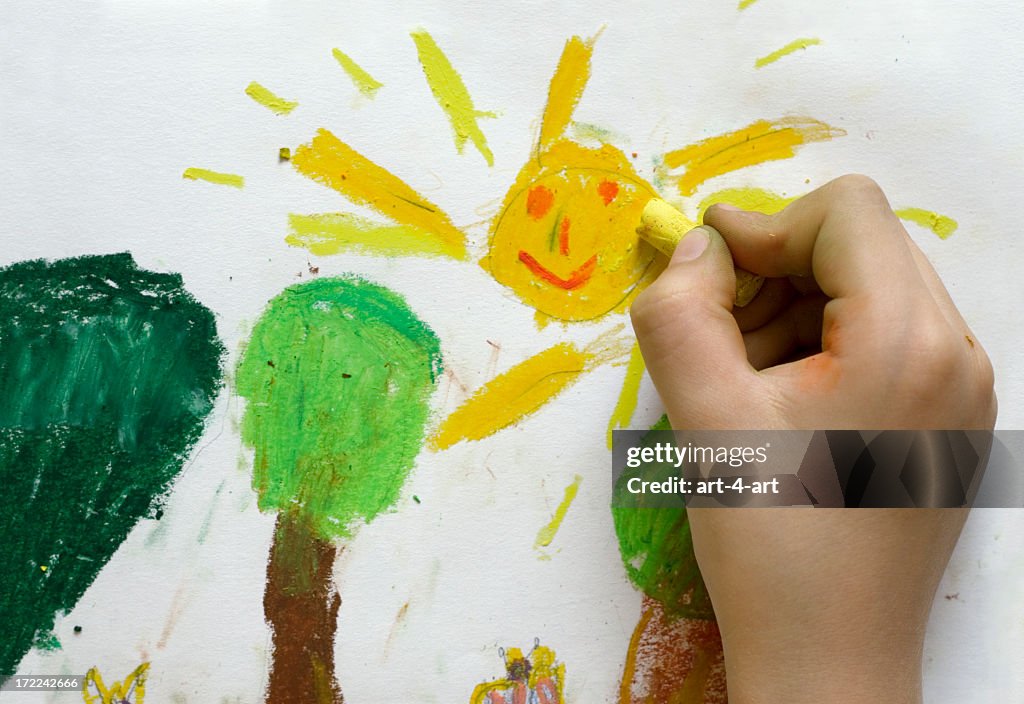 Children's drawing of Spring