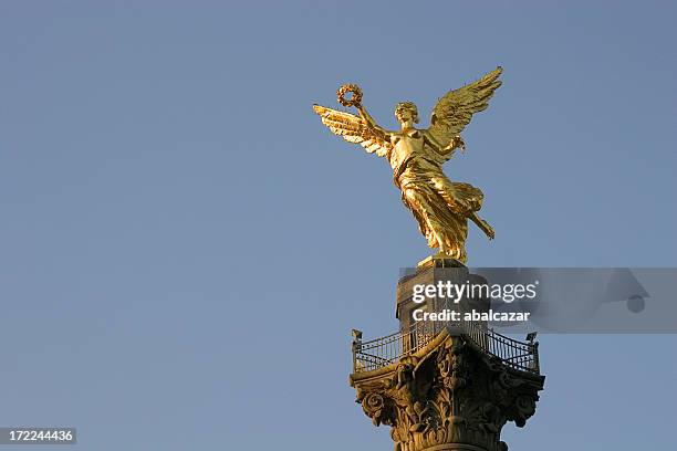 winged victory at sunrise - mexico independence stock pictures, royalty-free photos & images