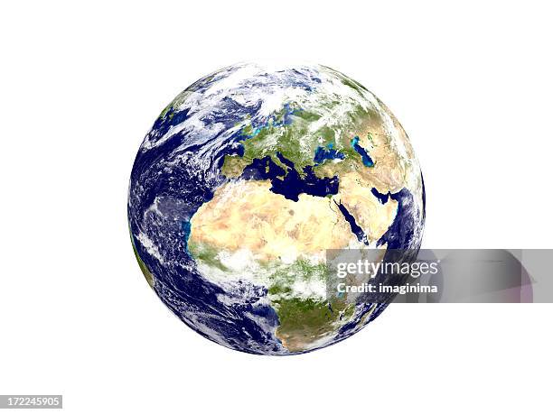 the earth ii / xxl - europe & africa - wereldbol europa stockfoto's en -beelden