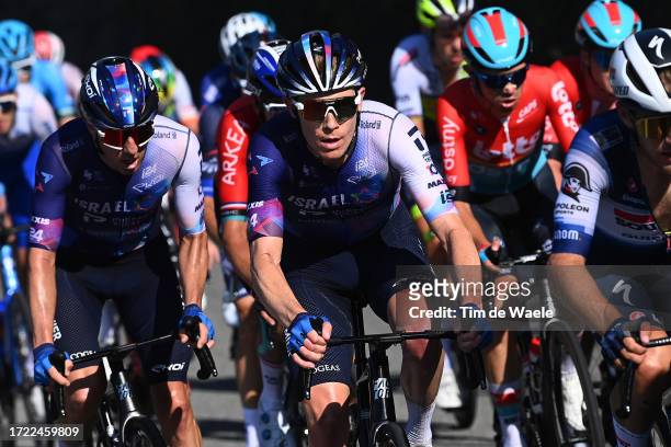 Nick Schultz of Australia and Team Israel-Premier Tech competes during the 117th Il Lombardia 2023 a 238km one day race from Como to Bergamo / #UCIWT...