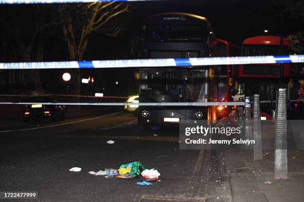 Scene Of A Brawl/Stabbing Outside Parkway Restaurant In Cricklewood London Today....Evening Standard . 22-December-2021