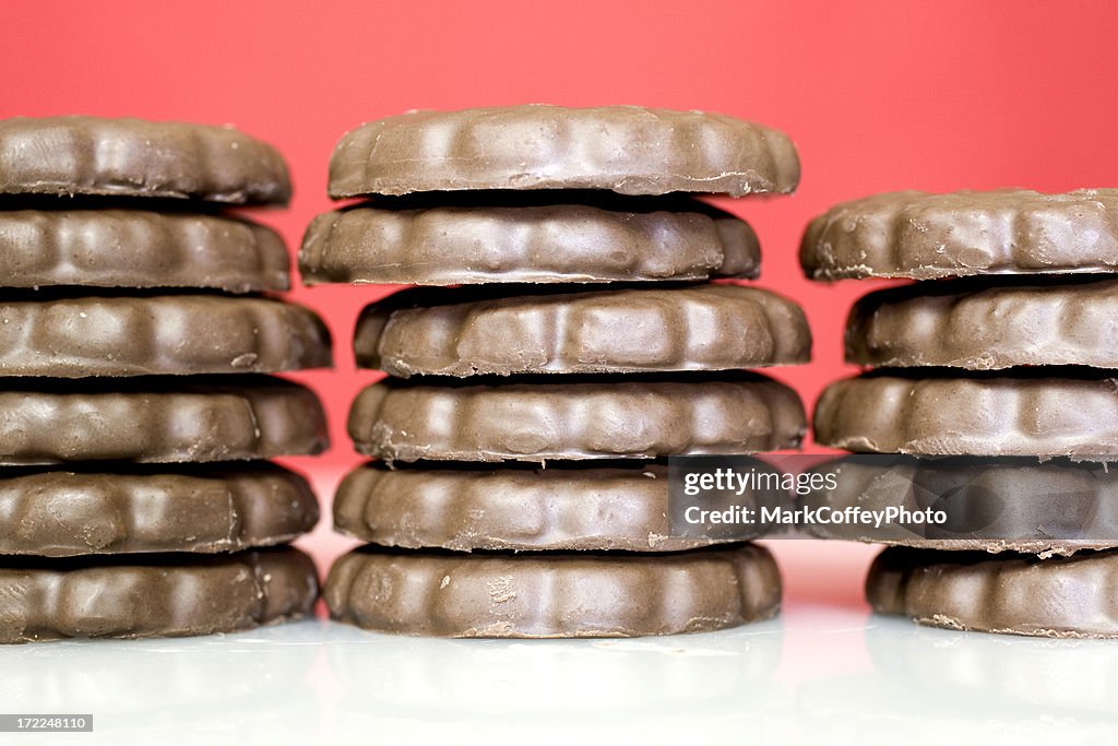 Stack of Mint cookies