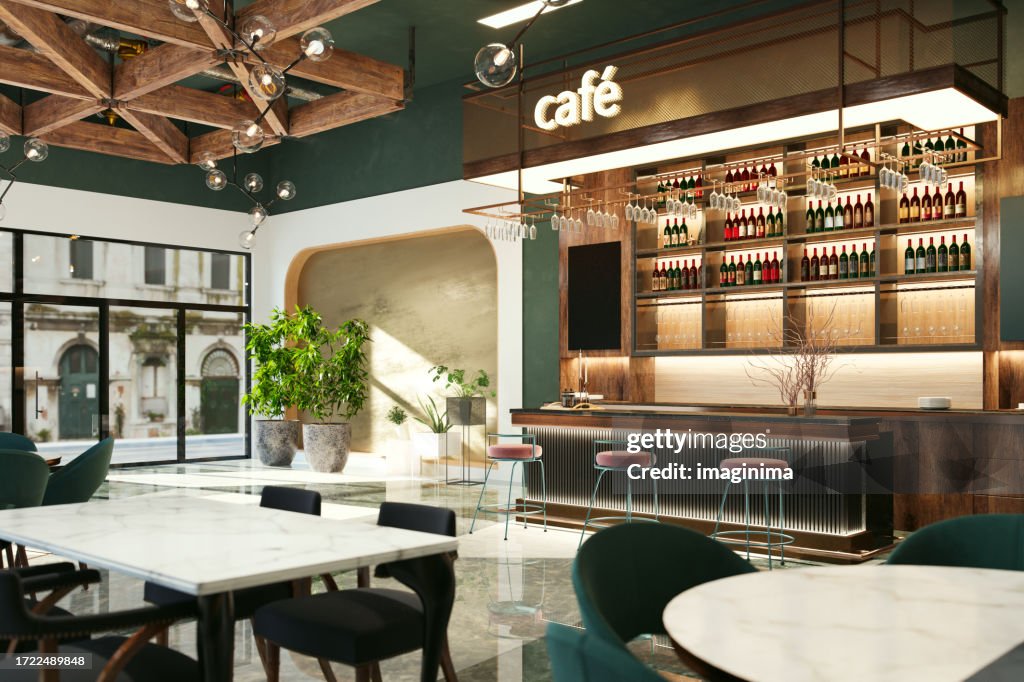 Modern Luxury Cafe Interior Design