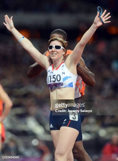 Libby Clegg, Sprinter, Wins Silver Medal At 2012 Paralympics, London. 02-August-2012