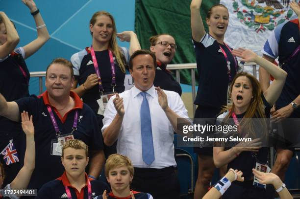 David Cameron At The Aquatics Centre, London 2012 Paralympics. 04-September-2012