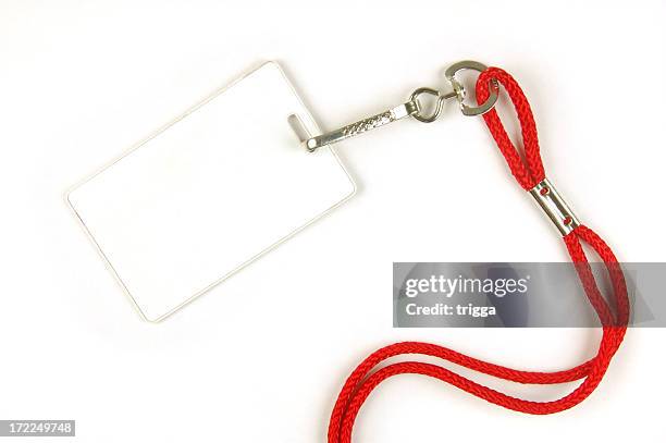 security card with lanyard - lanyard stock pictures, royalty-free photos & images