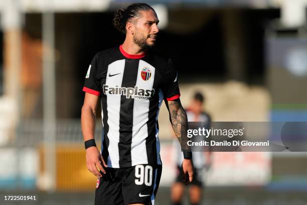 Pedro Mendes of Ascoli Calcio looks on during the Serie B BKT match between Ascoli and Sampdoriaœ at Stadio Cino e Lillo Del Duca on October 07, 2023...