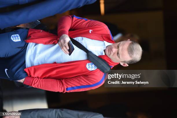 England Footballer Wayne Rooney Leaves Hotel In Nice Following Defeat Against Iceland During Euro 2016 In Nice, France.. 28-June-2016