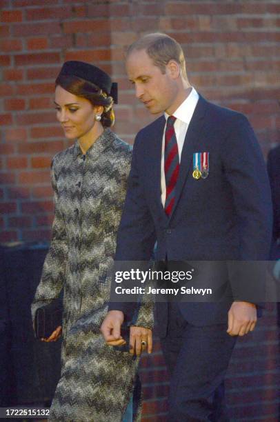 The Somme 100..The Duke And Duchess Of Cambridge At The Vigil In Thiepval Last Night..Battle Of The Somme Centenary At Thiepval Memorial, France....
