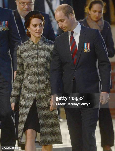 The Somme 100..The Duke And Duchess Of Cambridge At The Vigil In Thiepval Last Night...Battle Of The Somme Centenary At Thiepval Memorial, France....