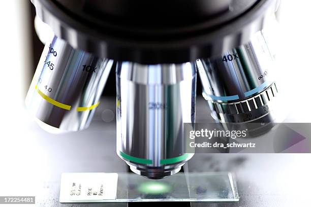 microscope - examination closeup stock pictures, royalty-free photos & images