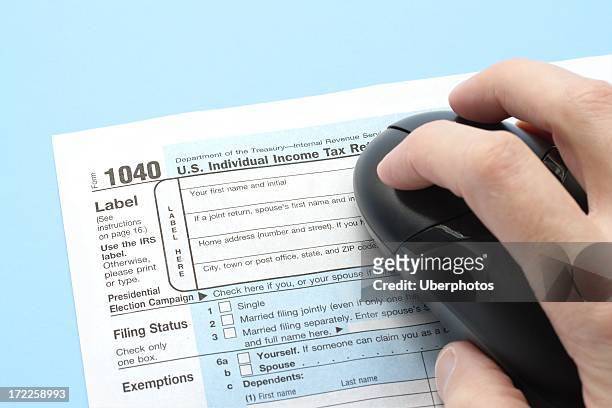 electronic tax preparation - filing documents stock pictures, royalty-free photos & images