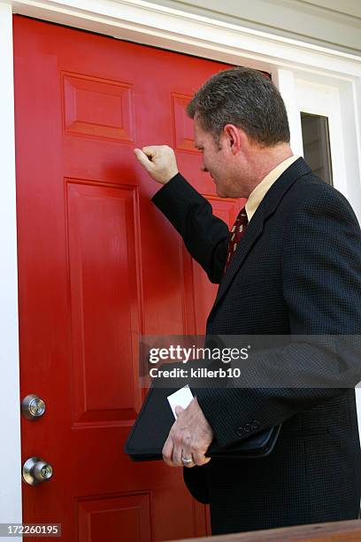 il venditore - bussare foto e immagini stock