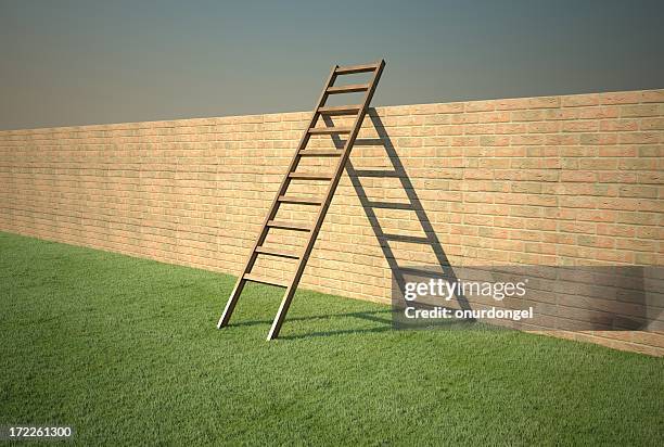 ladder concept [ l ] - breaking boundaries stock pictures, royalty-free photos & images