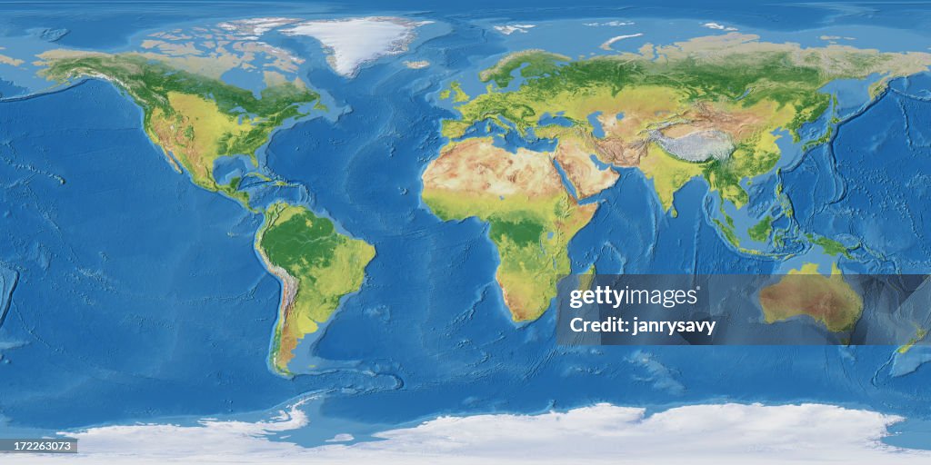 Erde Karte