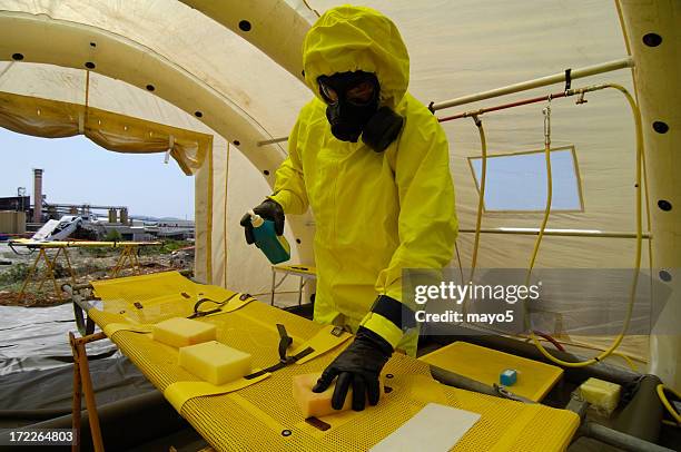 worker - decontamination stock pictures, royalty-free photos & images