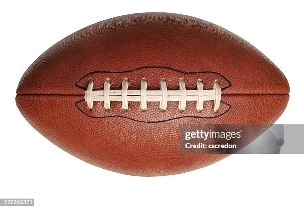 isolated image of an american football - throwing football stock pictures, royalty-free photos & images