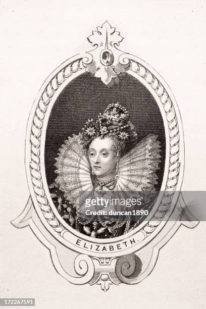 queen elizabeth i - elizabeth i of england stock-grafiken, -clipart, -cartoons und -symbole