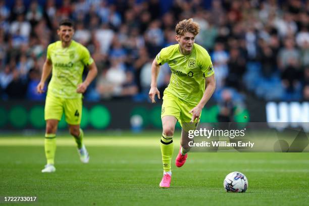 Jack Rudoni of Huddersfield Town during the Sky Bet Championship match between Sheffield Wednesday and Huddersfield Town at Hillsborough on October...