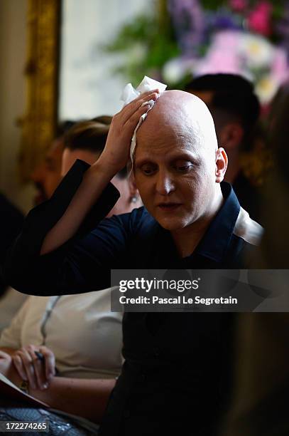 Ali Mahdavi attends the Alexis Mabille show as part of Paris Fashion Week Haute-Couture Fall/Winter 2013-2014 at Hotel d' Evreux on July 1, 2013 in...