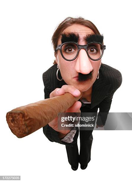 funny girl - groucho marx disguise stock pictures, royalty-free photos & images