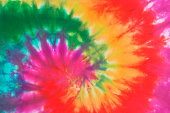 Psychedelic Tie Dye, a 1960s Style Symbol of Peace Background