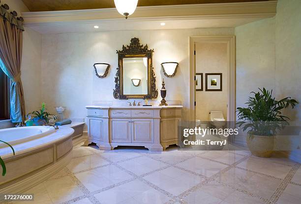 master bathroom - decorative mirror stock pictures, royalty-free photos & images