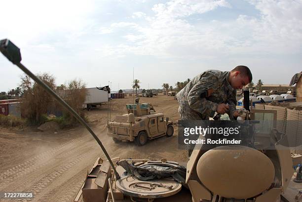 apc soldier - gulf war stock pictures, royalty-free photos & images