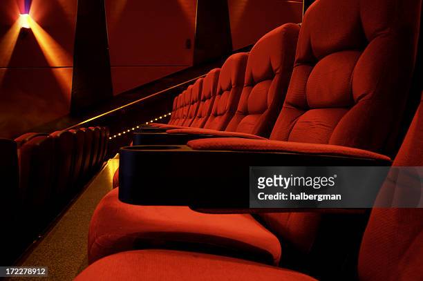 movie theater seats - film festival stock pictures, royalty-free photos & images