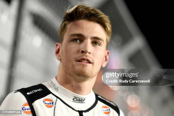 Logan Sargeant of United States and Williams prepares to drive on the grid during the Sprint ahead of the F1 Grand Prix of Qatar at Lusail...