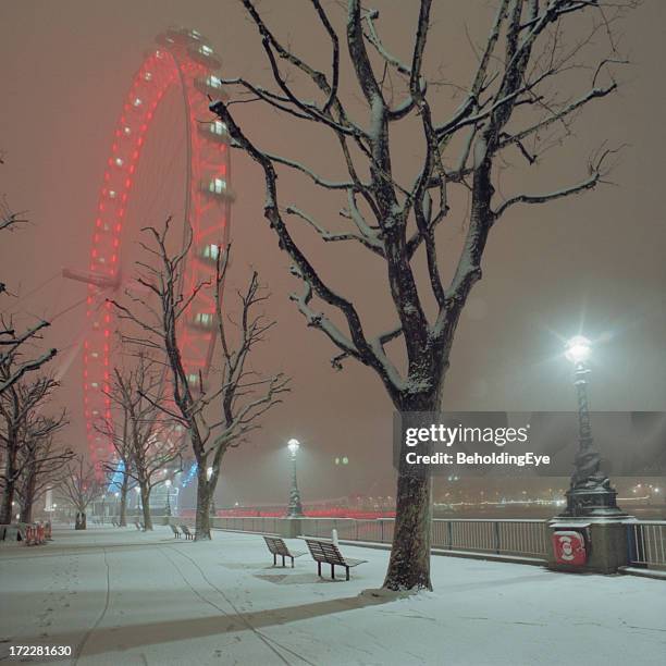 neve na margem sul, xl - millennium wheel - fotografias e filmes do acervo