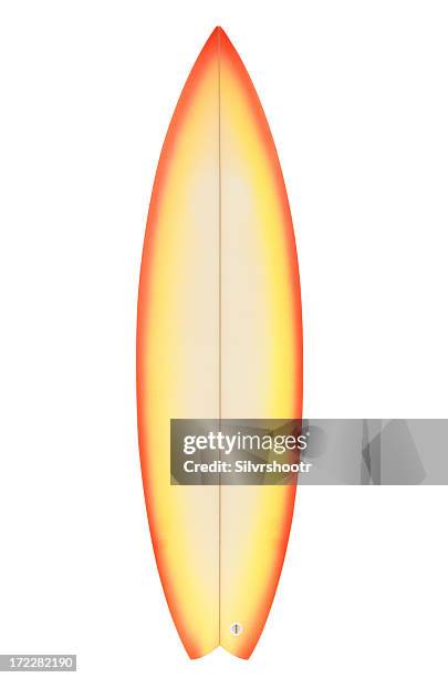 photo de planche de surf sur fond blanc - surfboard photos et images de collection