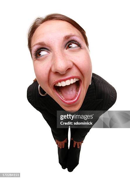 laughing out loud - fish eye lens people stock pictures, royalty-free photos & images