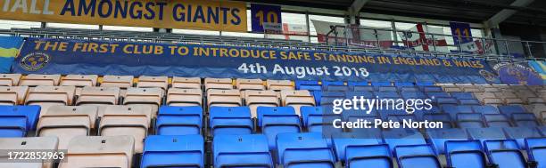 General View of The Croud Meadow prior to the Sky Bet League One match between Shrewsbury Town and Northampton Town at The Croud Meadow on October...