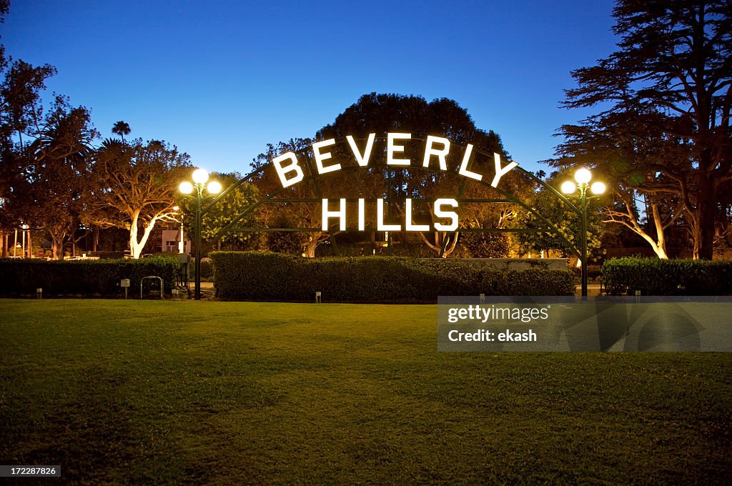Beverly Hills sign in California