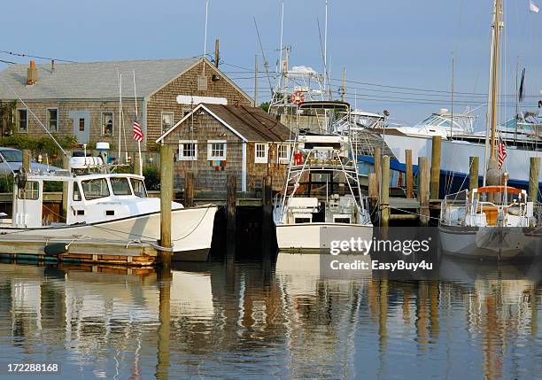 east coast marina - skipjack stock pictures, royalty-free photos & images