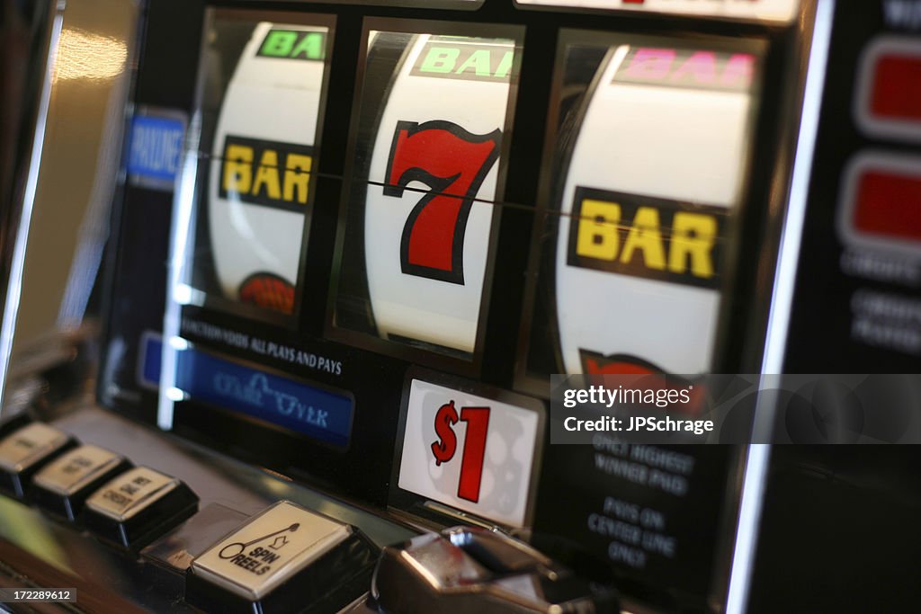 Nota de Um Dólar Máquina de Casino