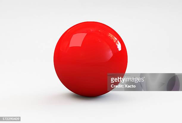 rosso palla - palla sportiva foto e immagini stock