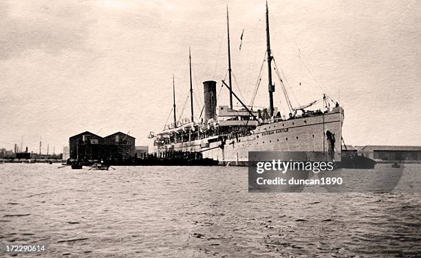 vintage barco - fotos años 20 fotografías e imágenes de stock