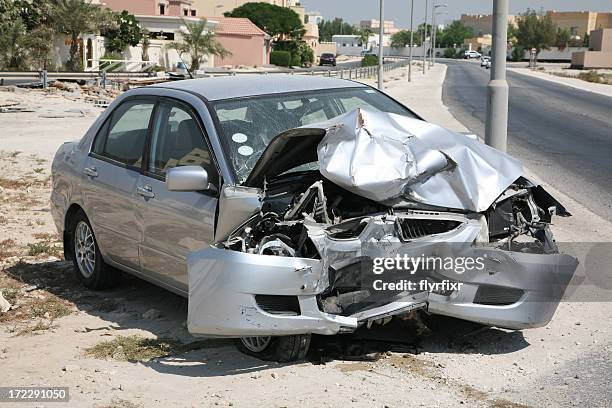 car crash vii - car collision stock pictures, royalty-free photos & images