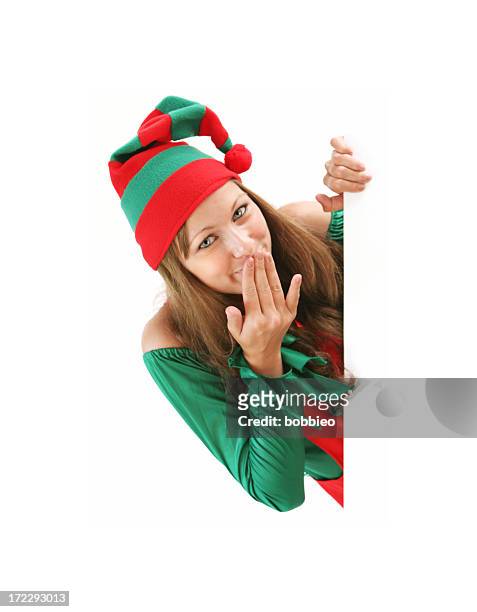 elf signboard - elf hat stock pictures, royalty-free photos & images