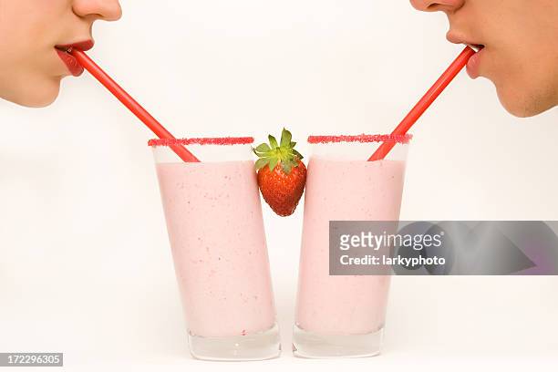 shake united - straw lips stock pictures, royalty-free photos & images