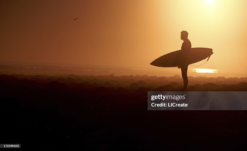 Silhouette of Surfer