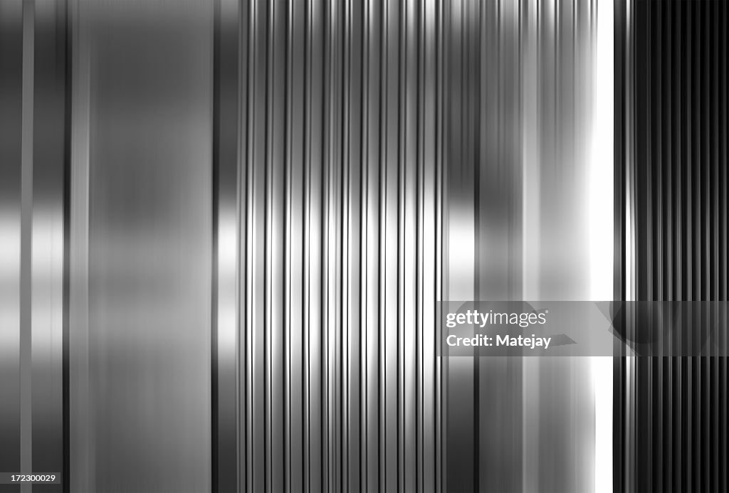 Abstract background of vertical stainless steel panels