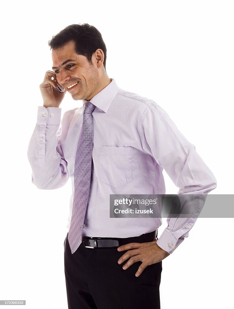 Businessman with mobile phone